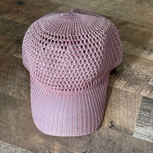 Pink Crochet Women's Cap